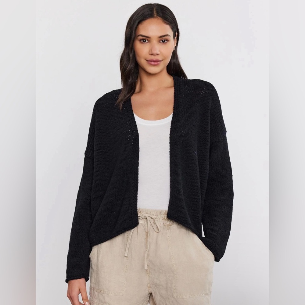 Velvet by Graham and Spencer open weave cardigan